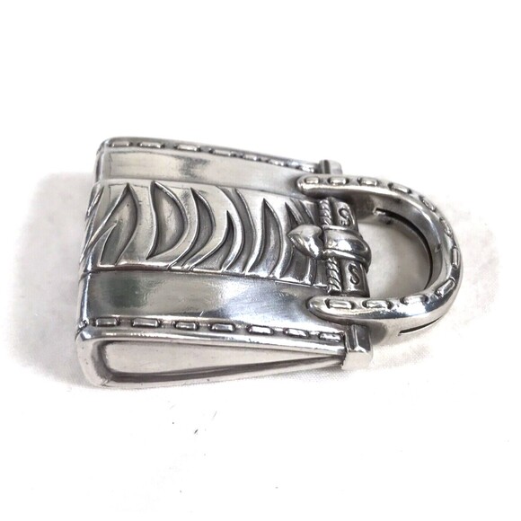 Silver Brighton Purse Bag Shaped Picture Place Business Card Holder Paperweight - Picture 6 of 8